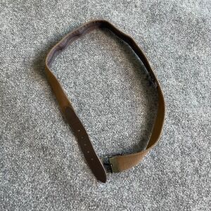 Go Travel Men Brown Canvas Money Belt Hidden Zipper Security Pocket Buckle 43.5i